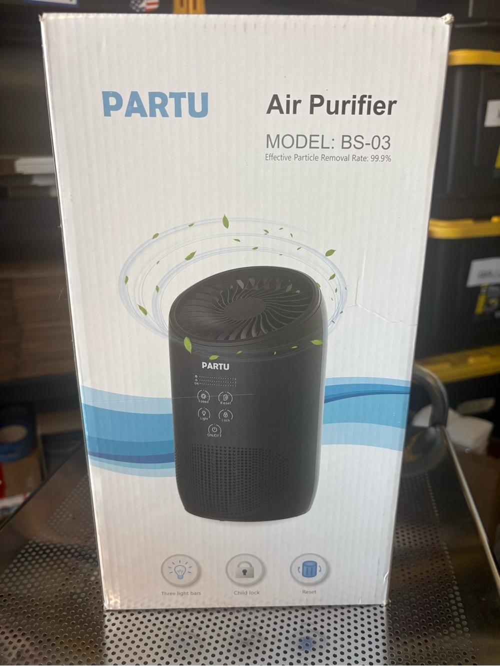 NIB PARTU Air Purifier Model BS-03 Black